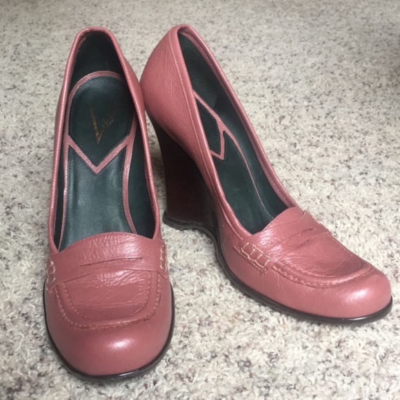 Vince Camuto * wedge loafers * dusty rose * sz8 - Picture 7 of 8